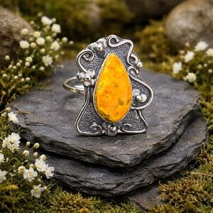 Bumblebee Jasper Ring